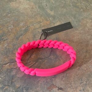 Marc by Marc Jacobs Hot Pink Rubber Bracelet NWT
